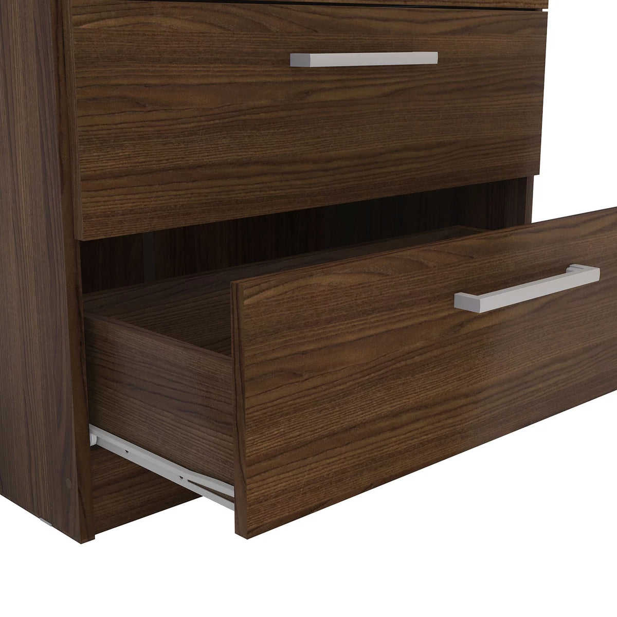 White 3 Drawer Wood Dresser P81401
