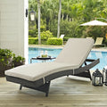 Antique Canvas Beige Outdoor Chaise Q396813
