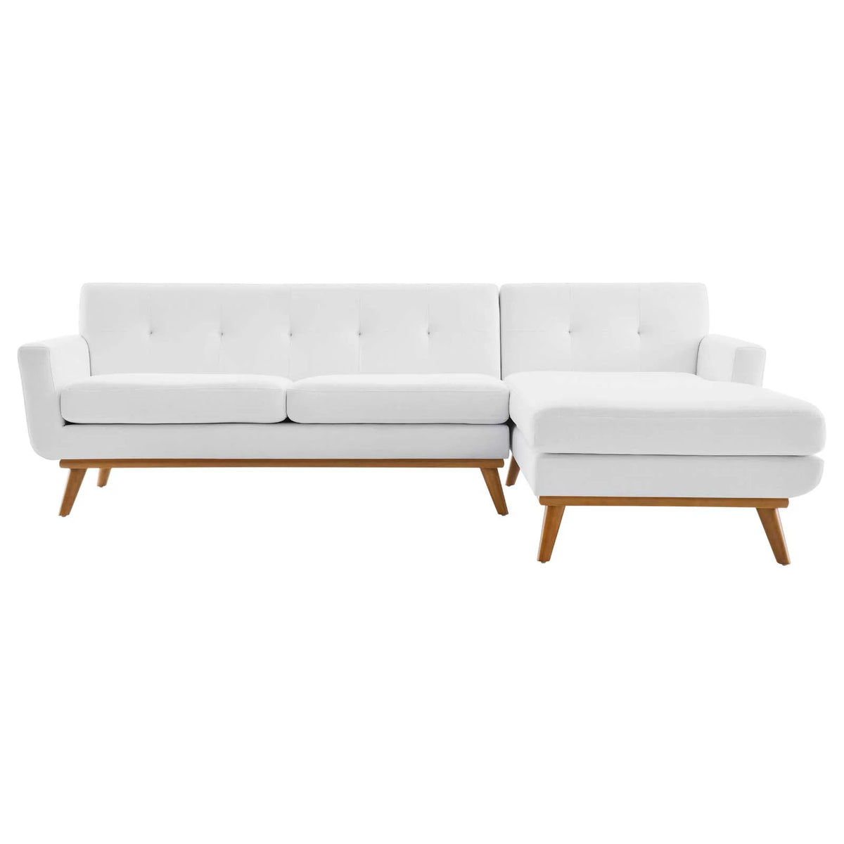 White Upholstered Sectional Sofa X279