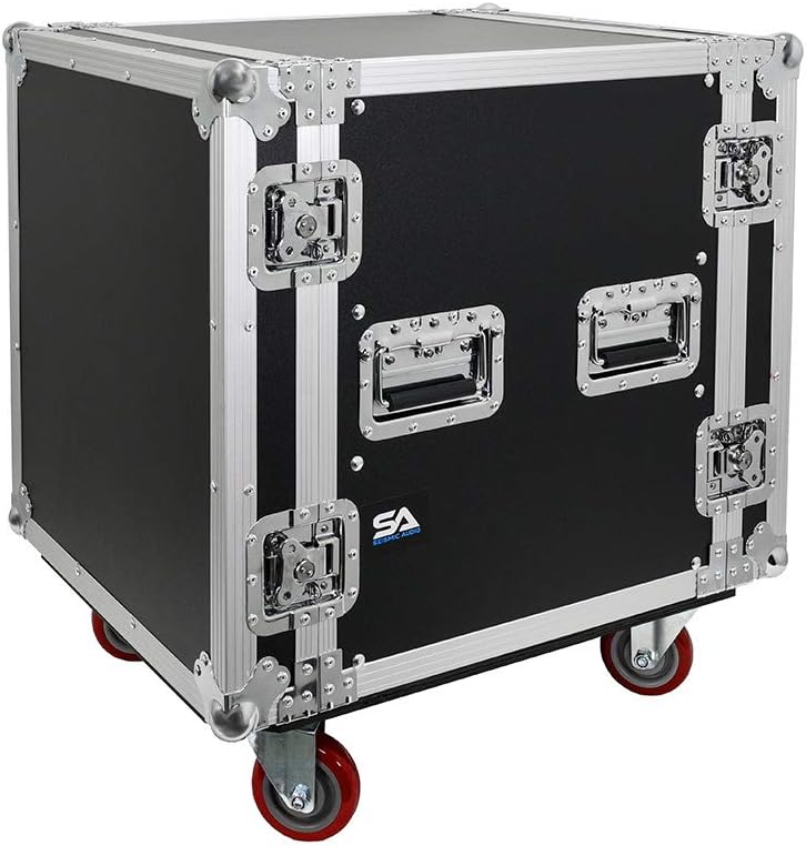 12U Pro Audio DJ Road Rack Case with Casters Y872287