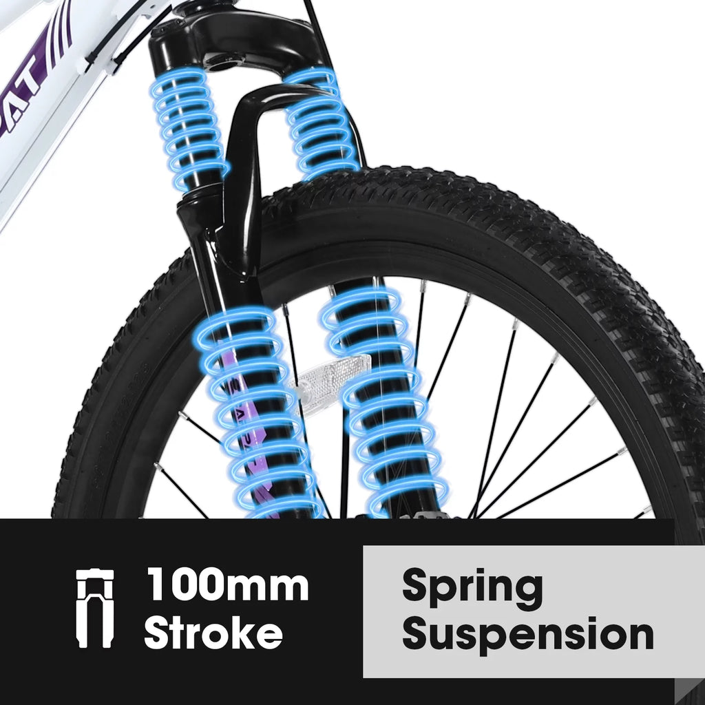 26 inch White Disc Brakes Mountain Bike X836763