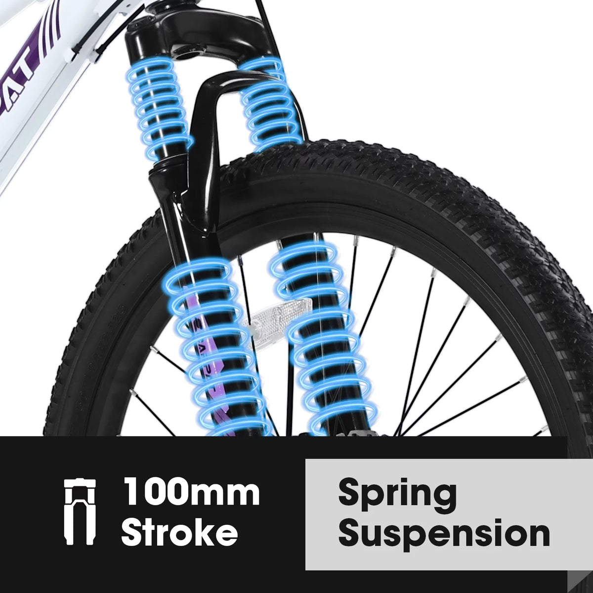 26 inch White Disc Brakes Mountain Bike X836763