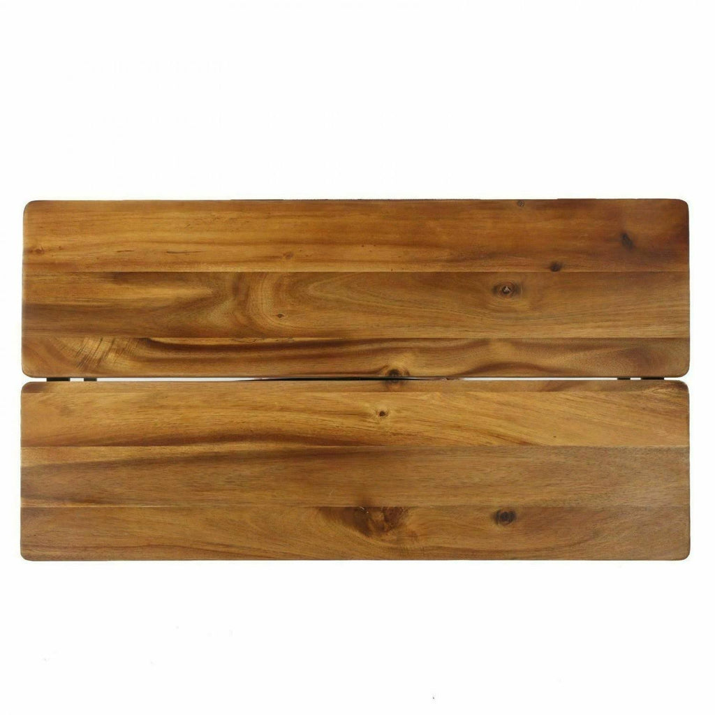 Rustic Industrial Acacia Wood Coffee Table with Metal Frame P65797