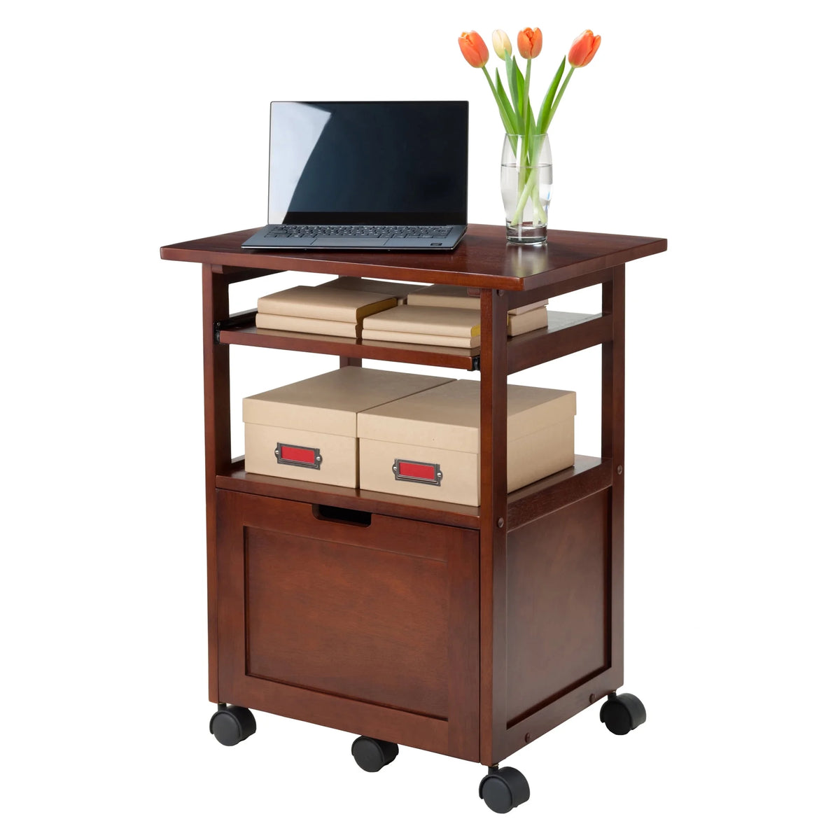 Wood Work Station with Keyboard Q36992