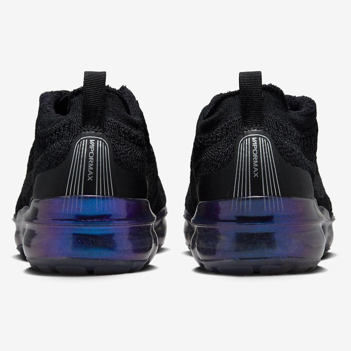 Black Metallic Silver Multi-Color Flyknit Shoes O515
