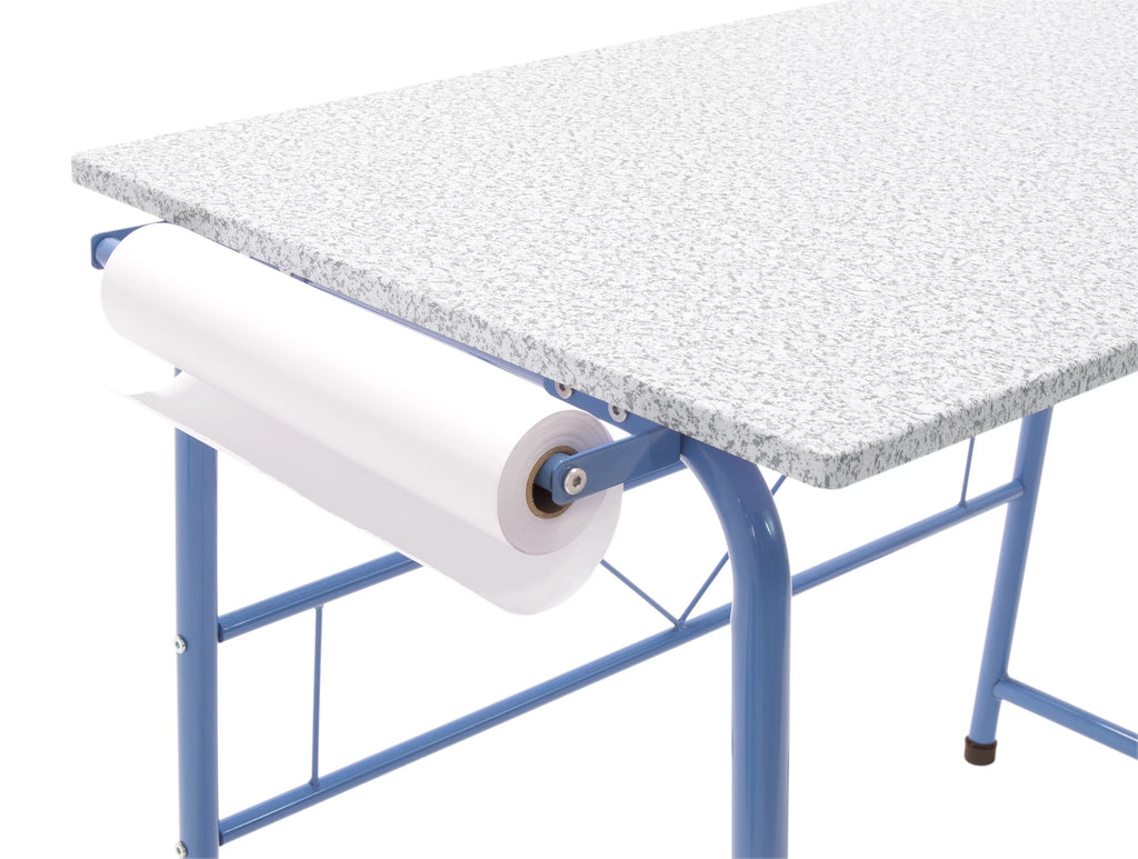 Blue Metal Art Desk and Bench R177817