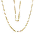 10k Yellow Gold Figaro Link Chain Necklace Q606288