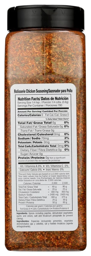22 oz Rotisserie Chicken Seasoning Q46397