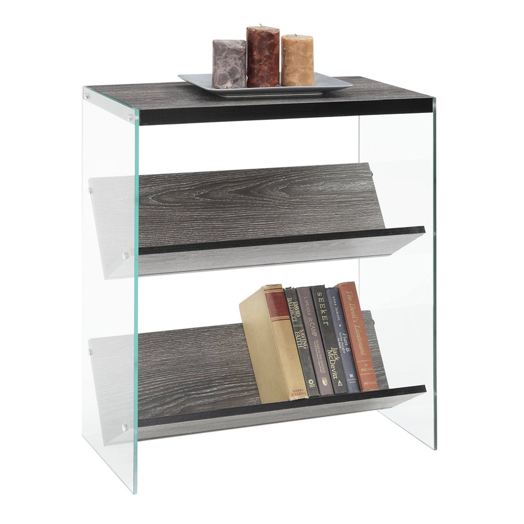 Glass/Wood Bookcase R6303