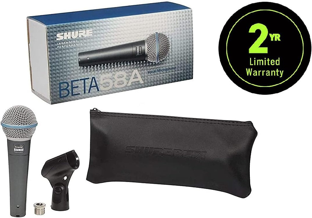 Supercardioid Dynamic Vocal Microphone with Stand Adapter and Storage Bag F58708