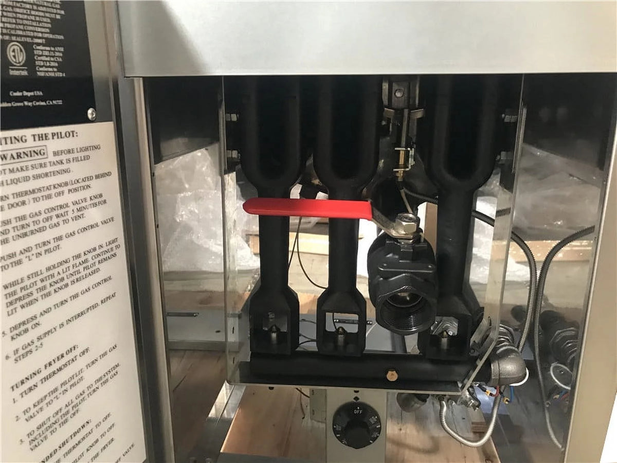 Commercial Deep Fryer 40lbs 90000 BTU Stainless Steel L739