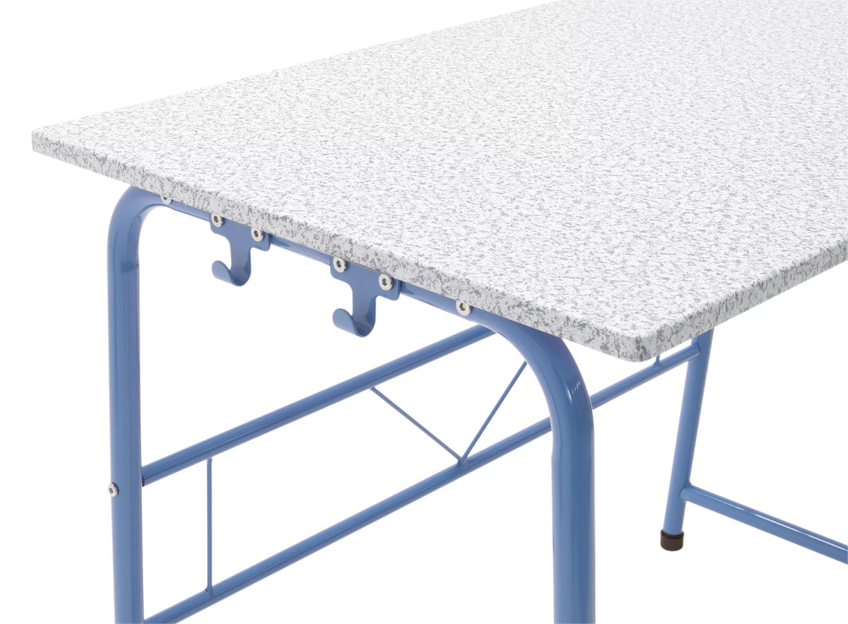 Blue Metal Art Desk and Bench R177817