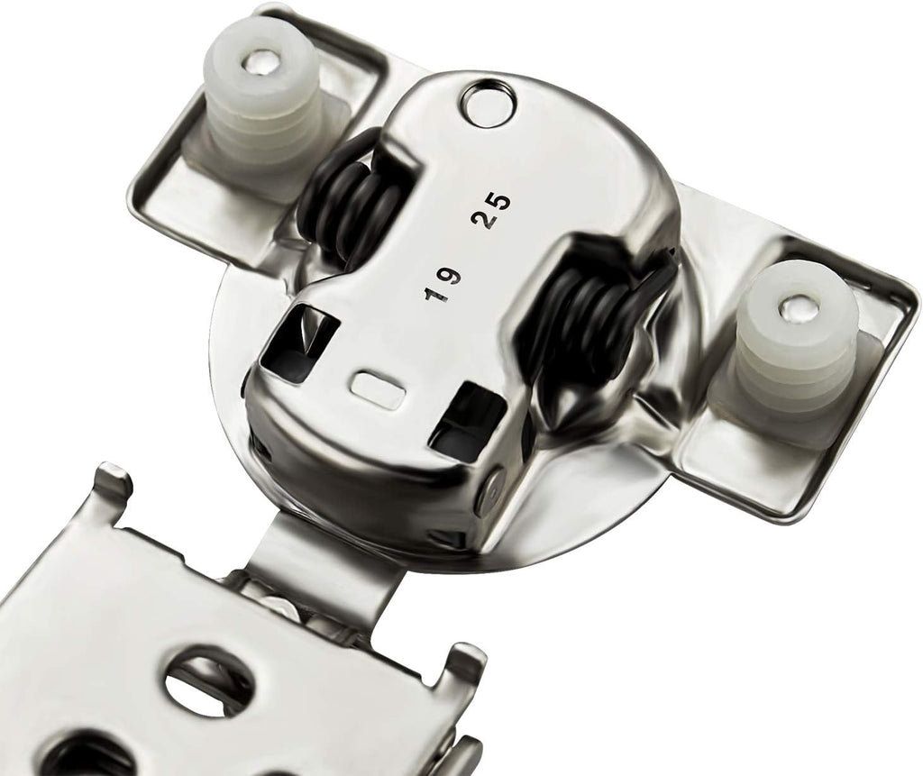 52 Pack 1/2 inch Soft Close Satin Nickel Stainless Steel Cabinet Hinges N1282
