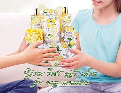 Bath Spa Gift Set with Body Lotion, Shower Gel, Bubble Bath, Body Scrub, Bath Salt, Bath Bomb S9028