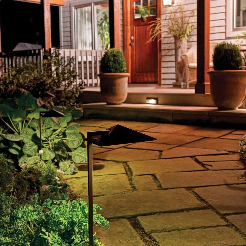 Satin Black LED Path Light R637598
