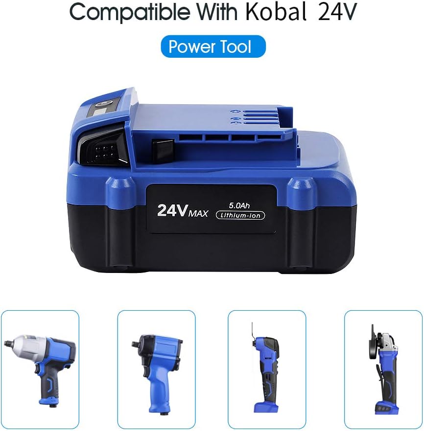 24V 5.0Ah Lithium Ion Cordless Tools Battery 2Pack C263