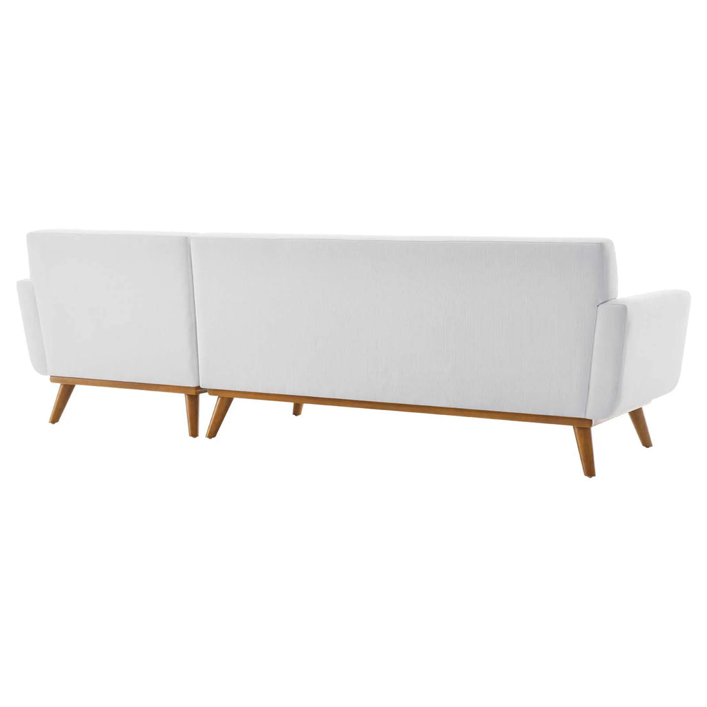 White Upholstered Sectional Sofa X279