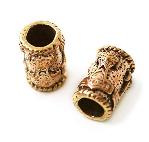 Bronze Beard Beads Rings T163
