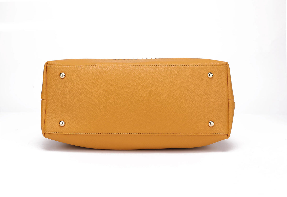 Blush Vegan Leather Shoulder Bag & Wristlet Wallet 2 pcs R92432