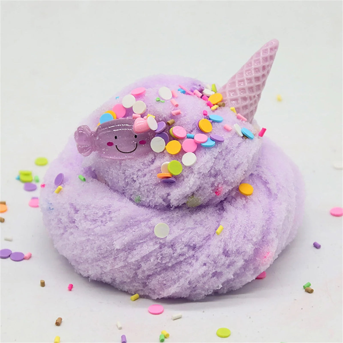 Scented Butter Slime Kit with Candy, Ice Cream, Fruit Charms H98386