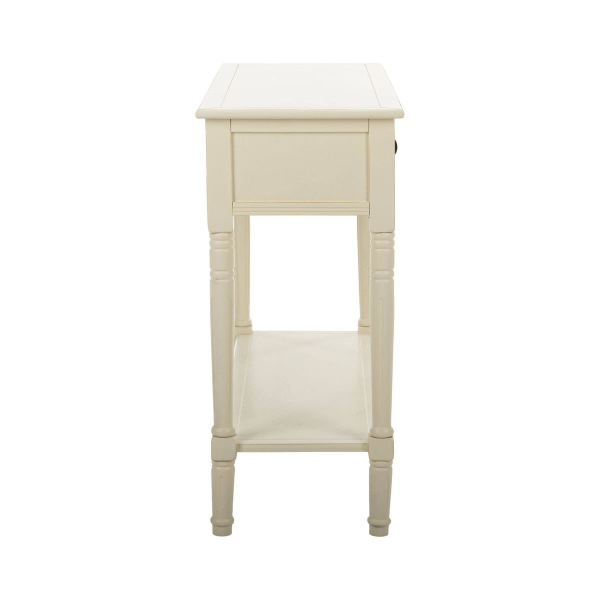 2 Drawer Distressed Cream Console T342