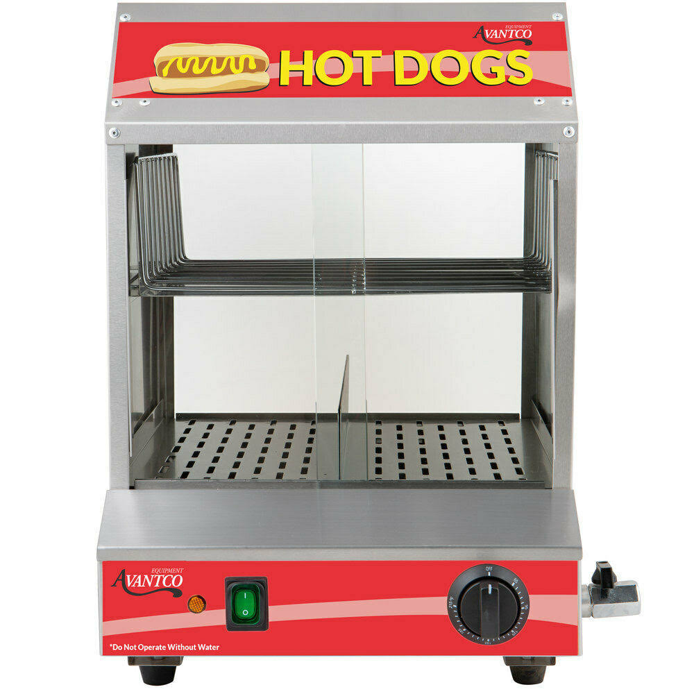 40 Bun Hot Dog Steamer Commercial Warmer Stand 120V C549