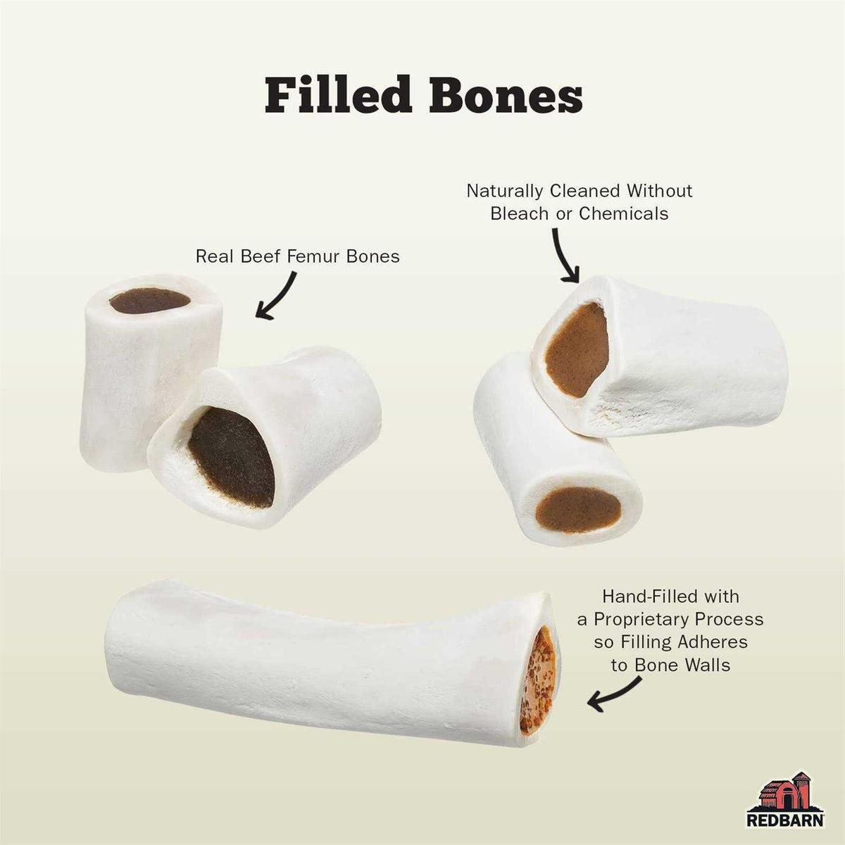Peanut Butter Filled Bones Dog Treats Z778