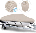 Waterproof Trailerable Boat Cover, Fits 17-19 ft V-Hull Tri-Hull Runabouts X89663