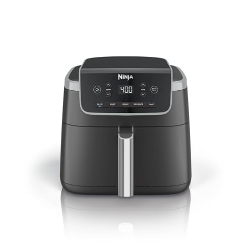4-in-1 Air Fryer with 5 QT Capacity, Nonstick Basket & Crisper Plate, Grey C240375