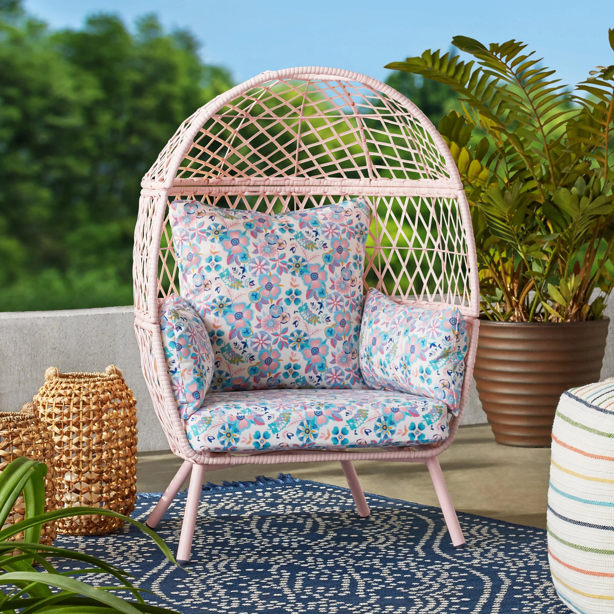 Outdoor Wicker Kid's Egg Chair P6618