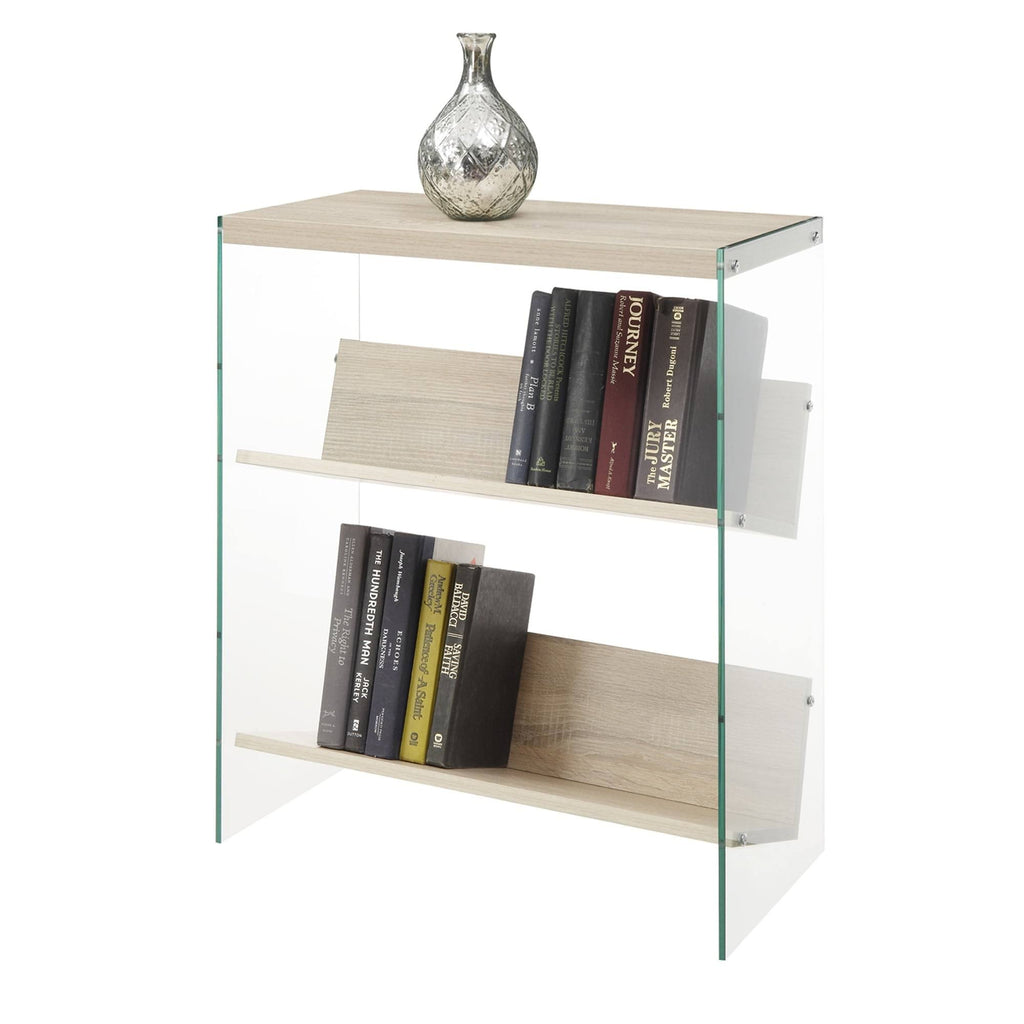 Glass/Wood Bookcase R6303