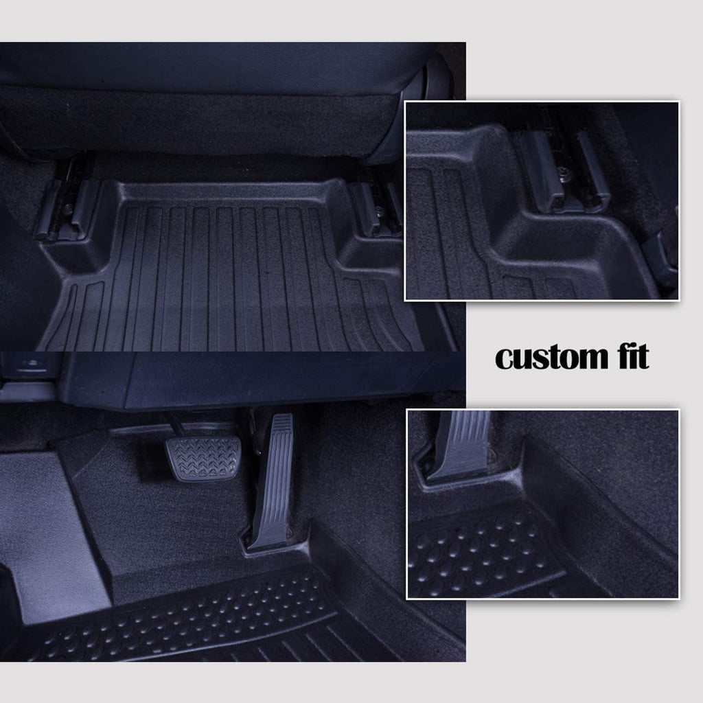 Black All Weather Car Floor Mats Y2125