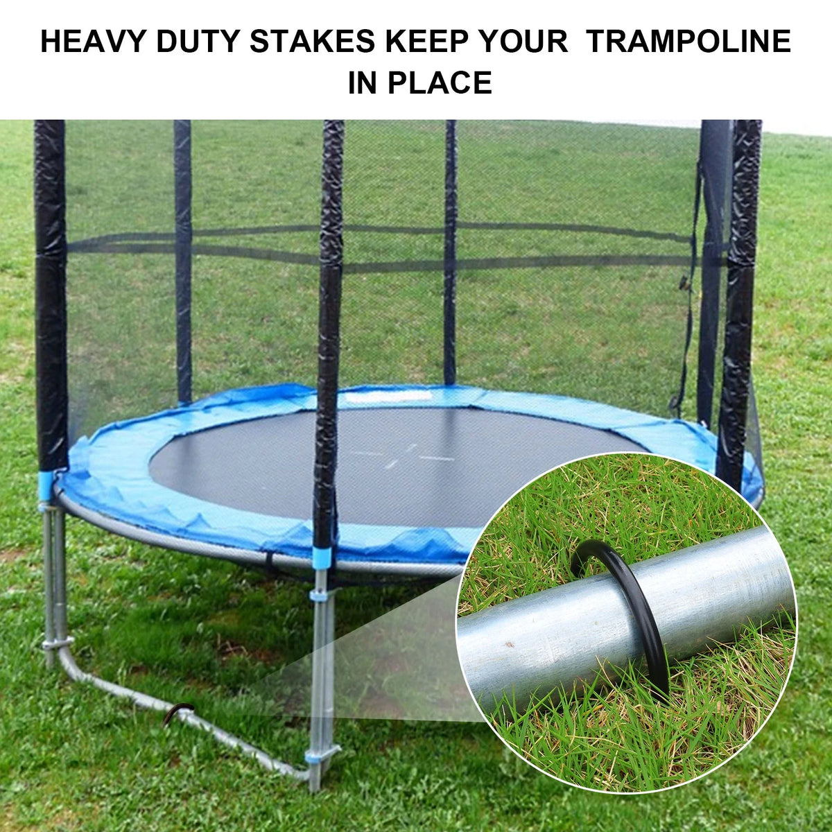 8 Pcs Heavy Duty Trampoline Ground Anchor D205910