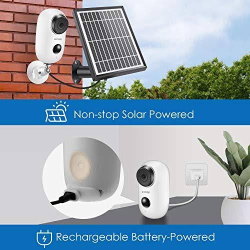 1080p Wireless Battery Security Camera with Solar Panel E948