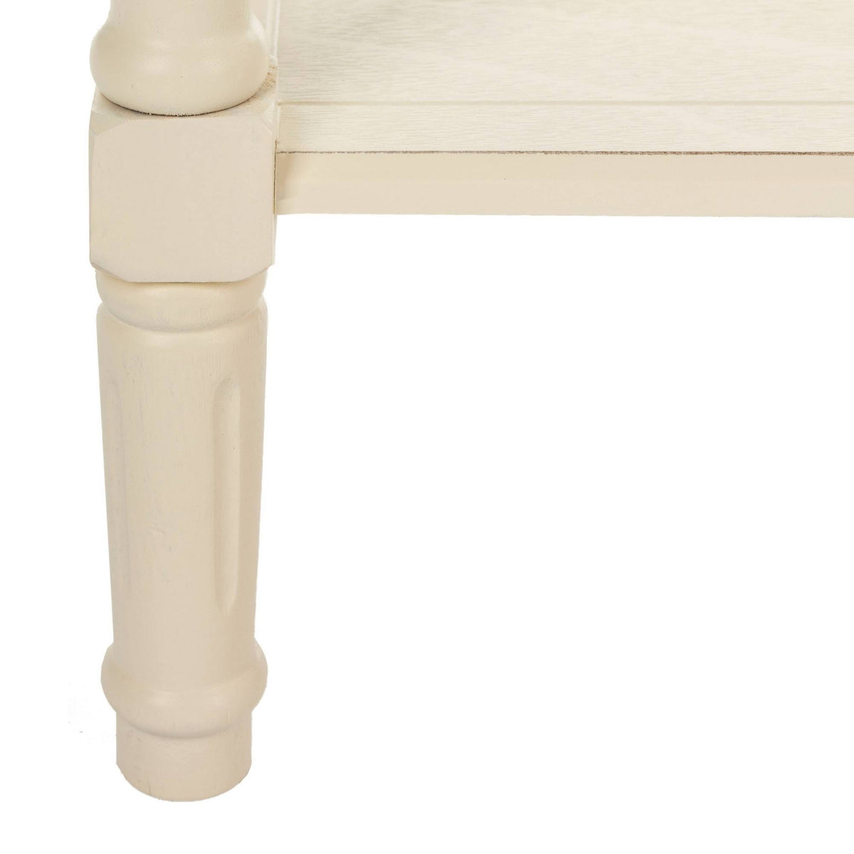 2 Drawer Distressed Cream Console T342