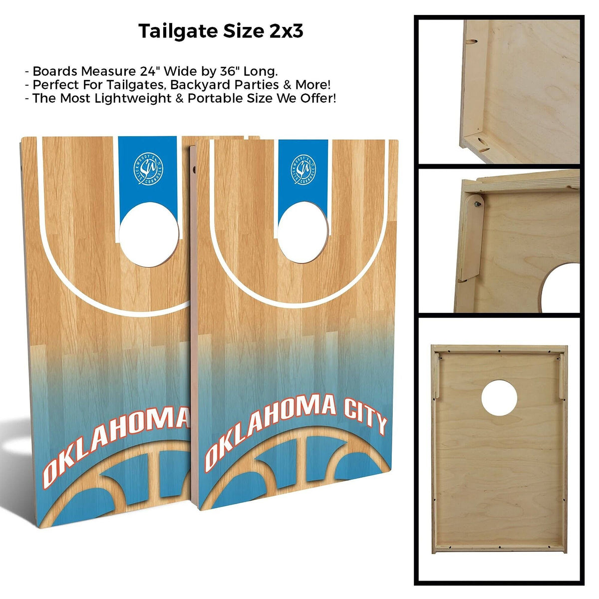 Cornhole Board Set with Lights & Case J588691