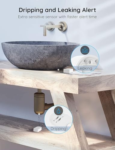 WiFi Water Leak Detector 3 Packs T6427
