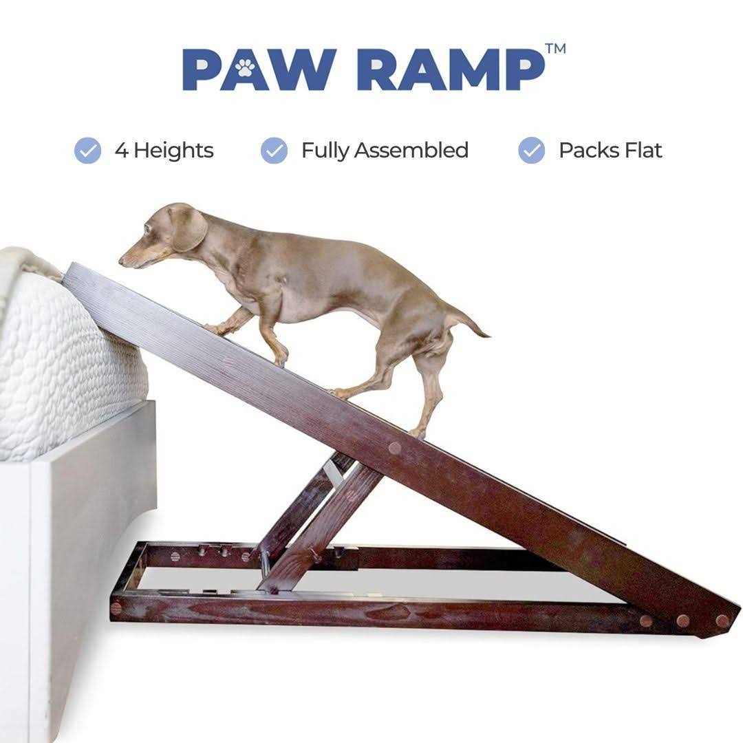 Natural Wood PawRamp for Small & Large Dogs O686925
