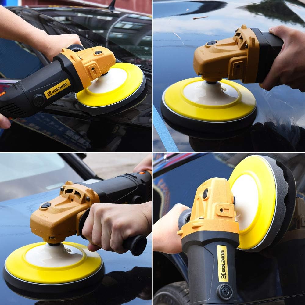 1400W 6-Speed Variable Speed Rotary Orbital Polisher R12192
