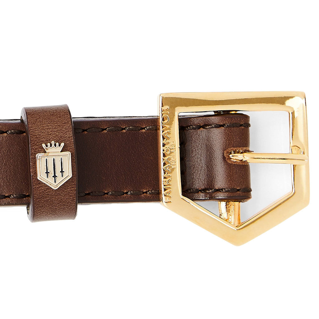 Mahogany Leather Dog Collar S8097