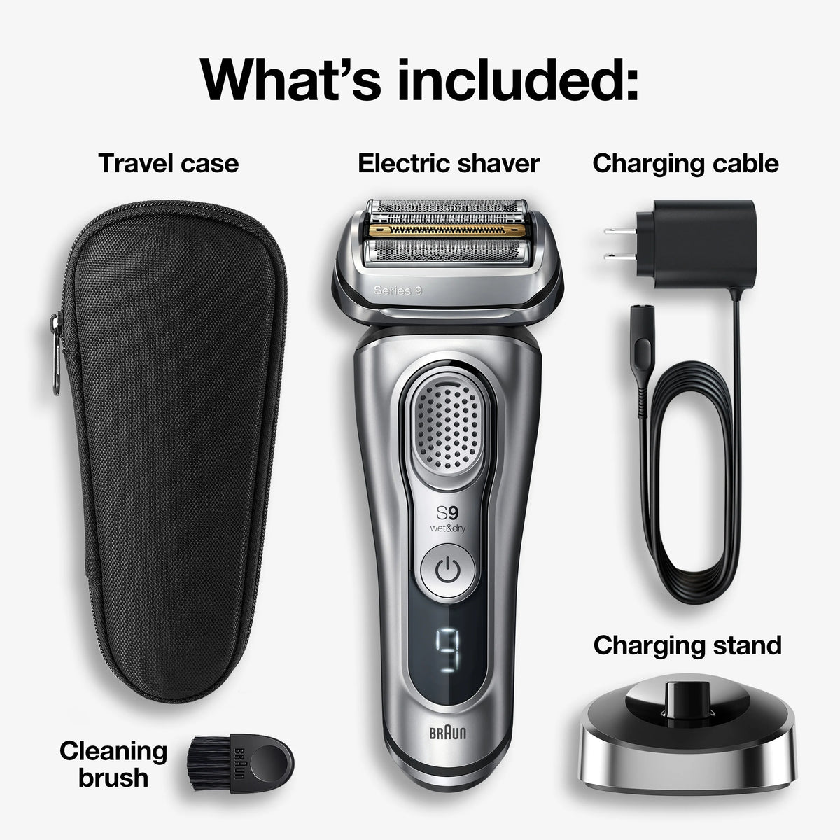 Wet Dry Electric Shaver with Charging Stand M31840