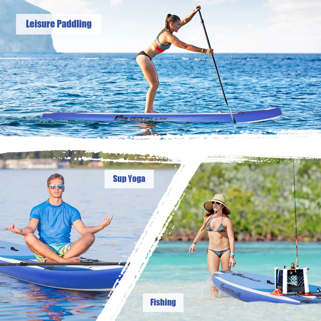 10.5' Inflatable Stand Up Paddle Board with Carry Bag W87022