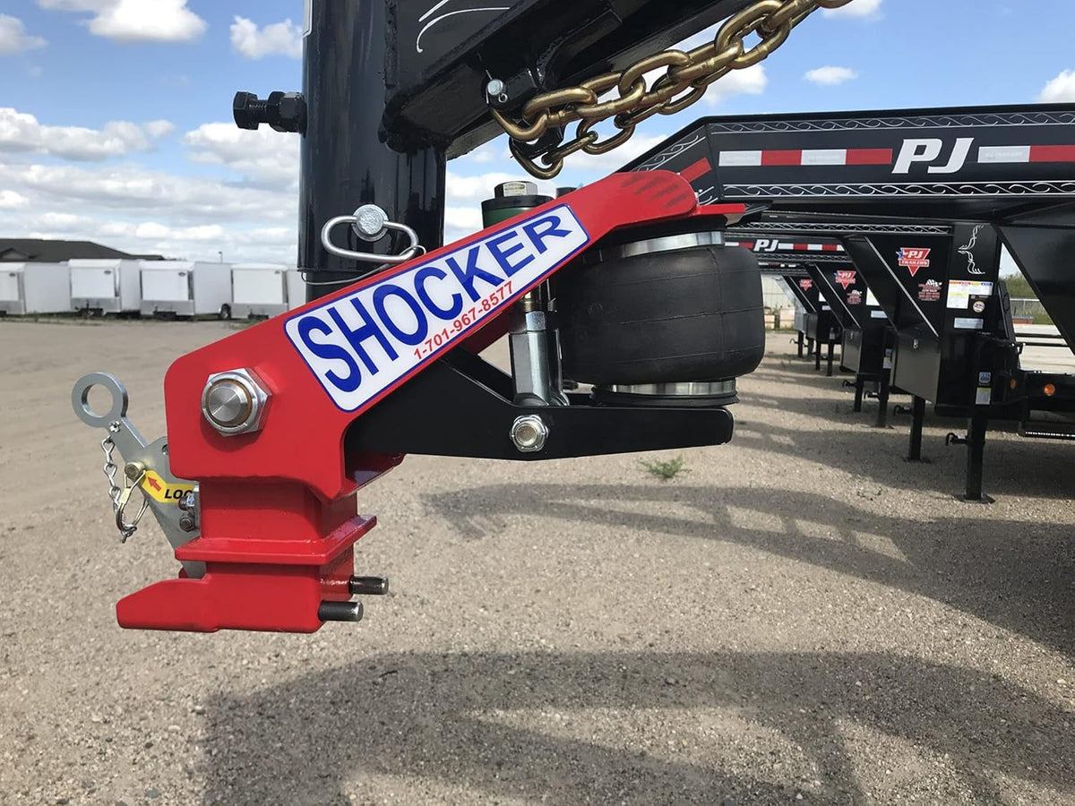 Gooseneck Air Hitch & Coupler, Round 3-15/16" Angled Pin 30K Coupler 9" Offset O352171