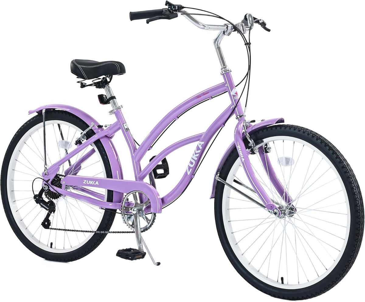 26 Inch 7 Speeds Steel Frame Beach Cruiser Bike Y202994