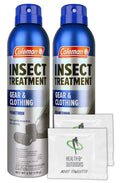 6 oz Permethrin Insect Treatment and Repellent (2 Pack) with Moist Towelettes P41969