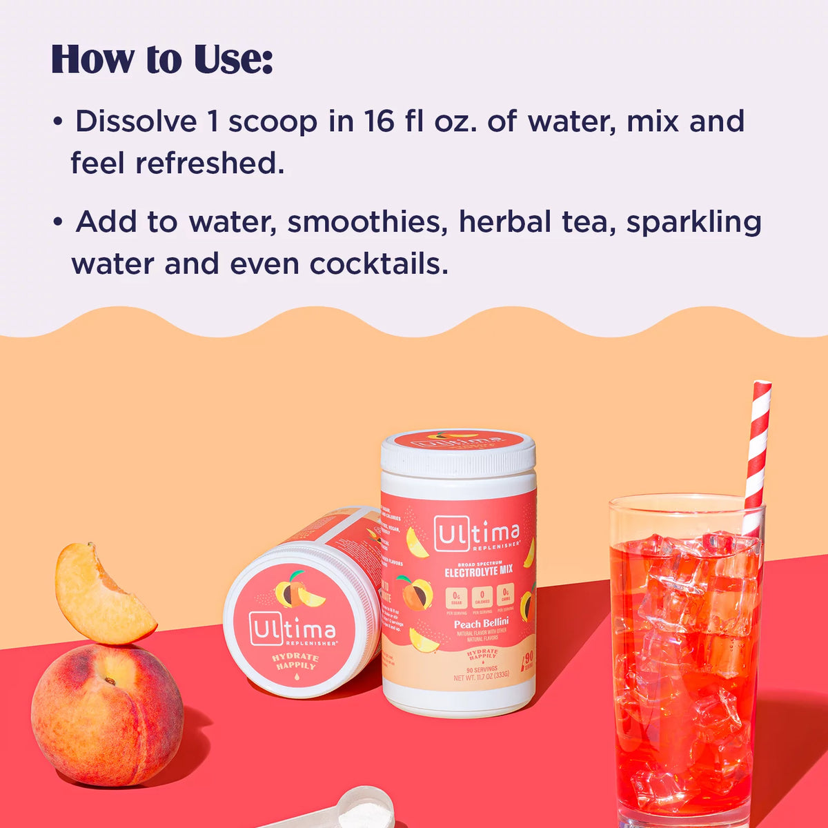 Sugar Free Vegan Electrolyte Powder Drink Mix, 90 Servings X2479
