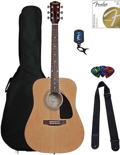 Sunburst Dreadnought Acoustic Guitar Bundle with Gig Bag U973047