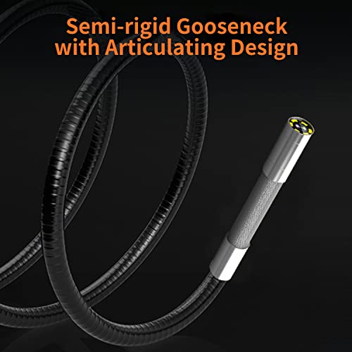 10FT Articulating Borescope Inspection Camera with Two-Way Steering U1737