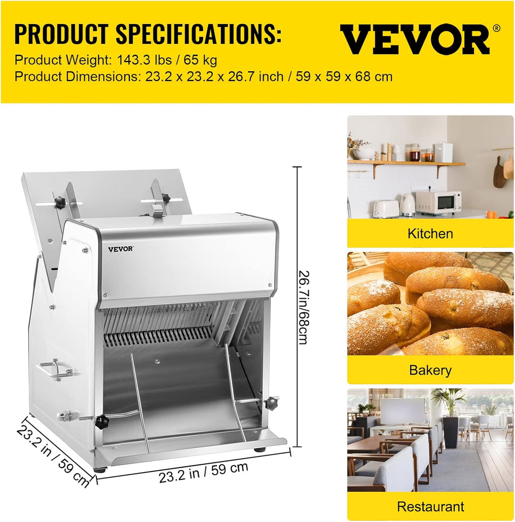 12mm Electric Bread Slicer 31PCS 110V Bread Cutter E451699