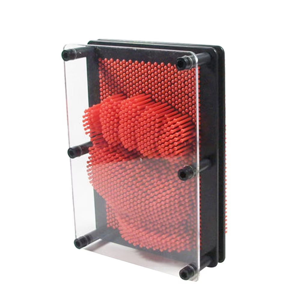 Red Large Size 3-Dimensional Pin Art Board Toy N805